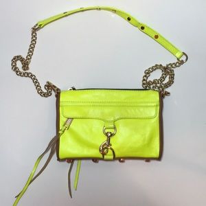 Rebecca Minkoff Neon Yellow Shoulder Purse
